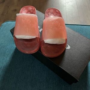 Coach Brand New Light Pink Slides